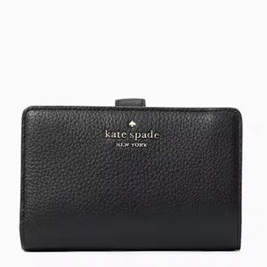 Kate spade Leila medium compact bifold wallet Black